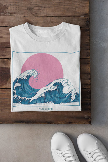 Oversized Hoodie - The Great Wave T-Shirt
