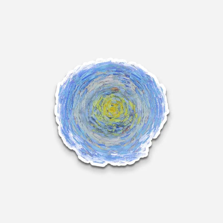 ملصق نجمة ليلة فان جوخ المرصعة بالنجوم