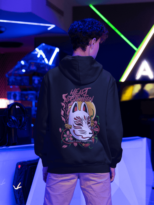 Oversized Hoodie - Heart Lustration Hoodie