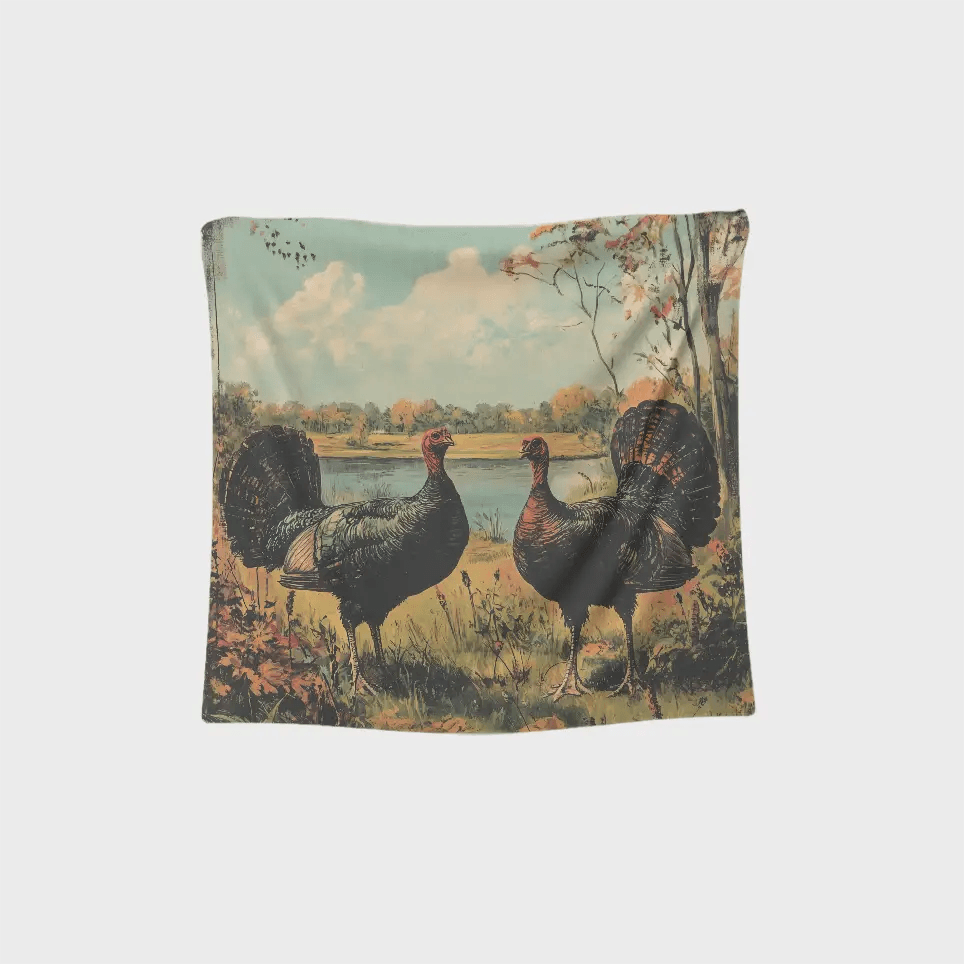 Autumn Turkeys Tapestry