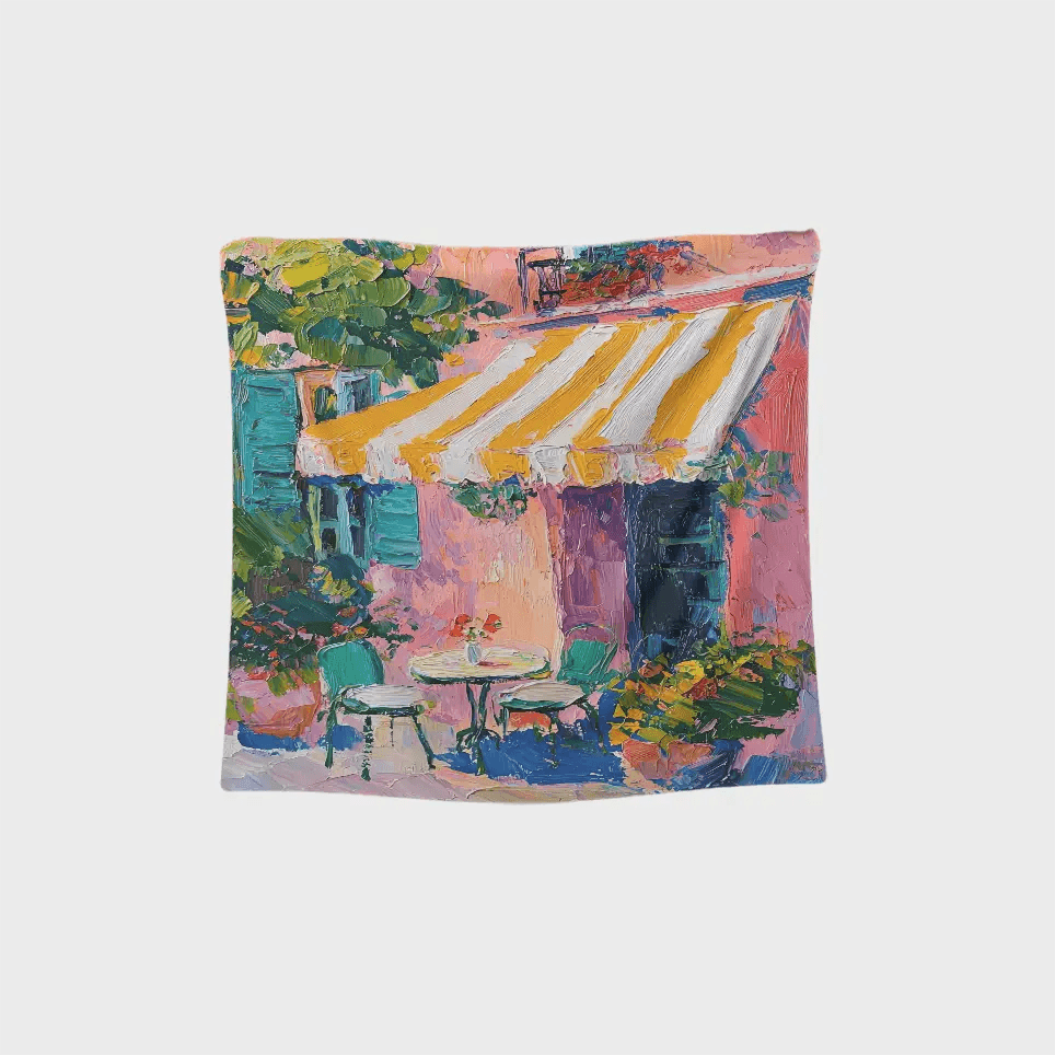 Sunlit Café Tapestry