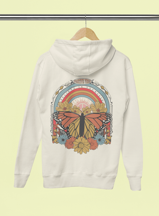 Oversized Hoodie - Positive Vibes Hoodie