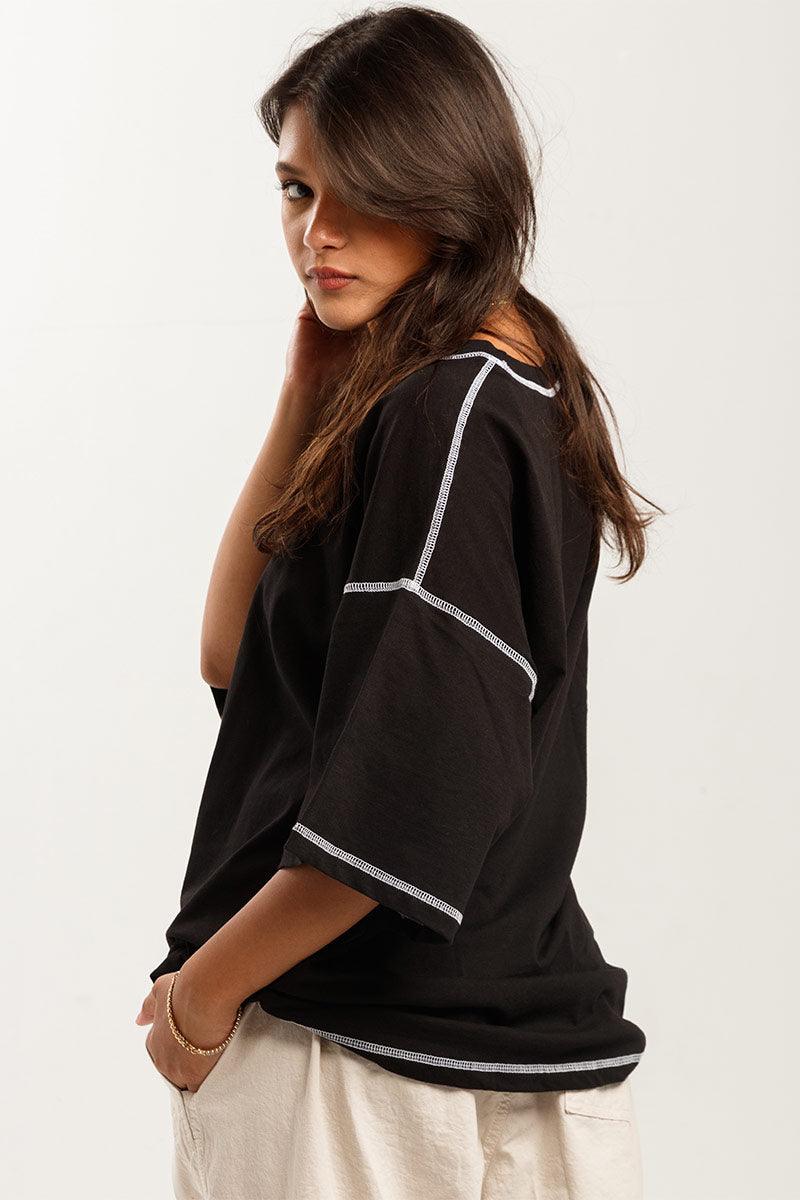 منتصف الليل غرزة المتضخم تي شيرت