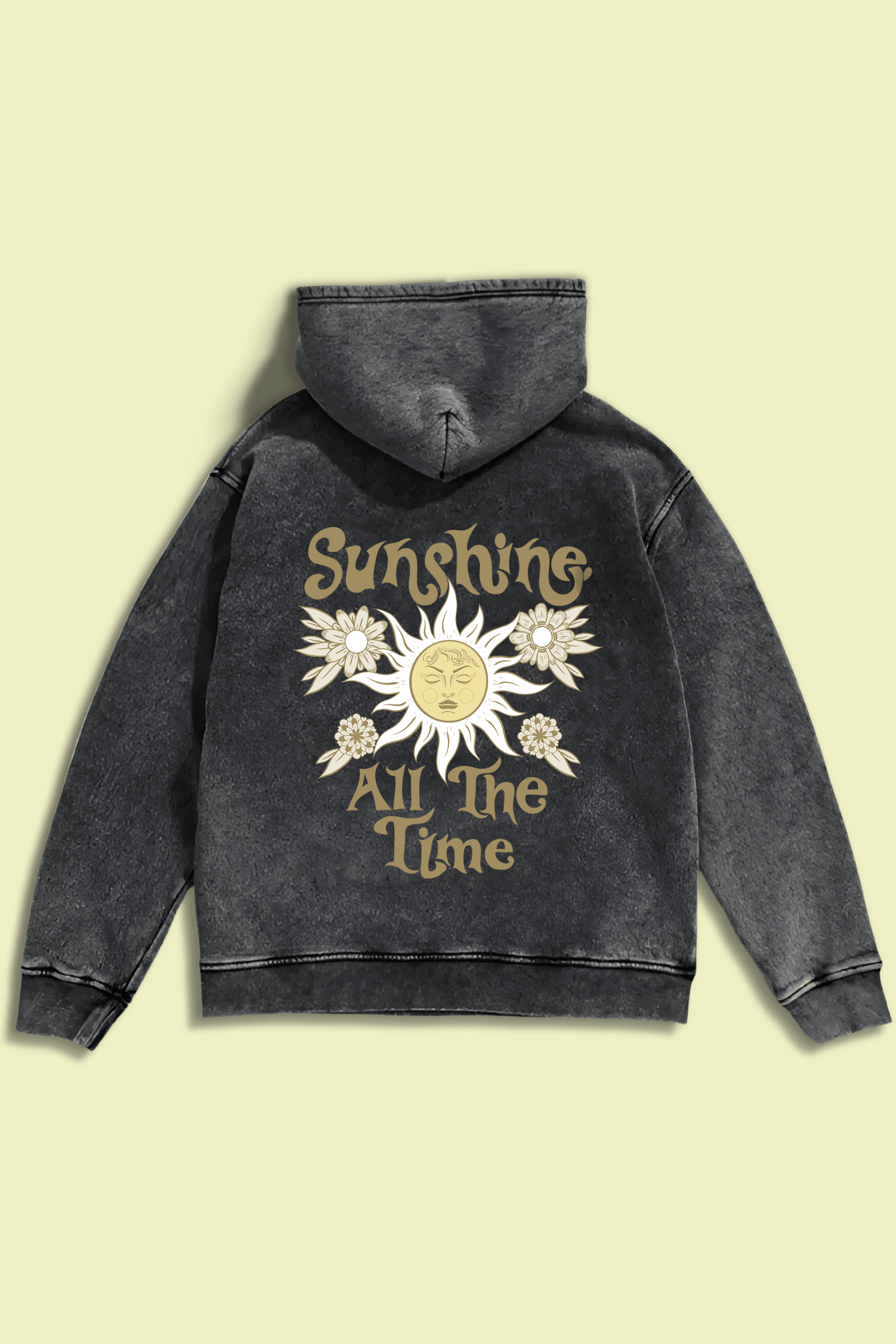 Oversized Hoodie - Sunshine All The Time  Hoodie