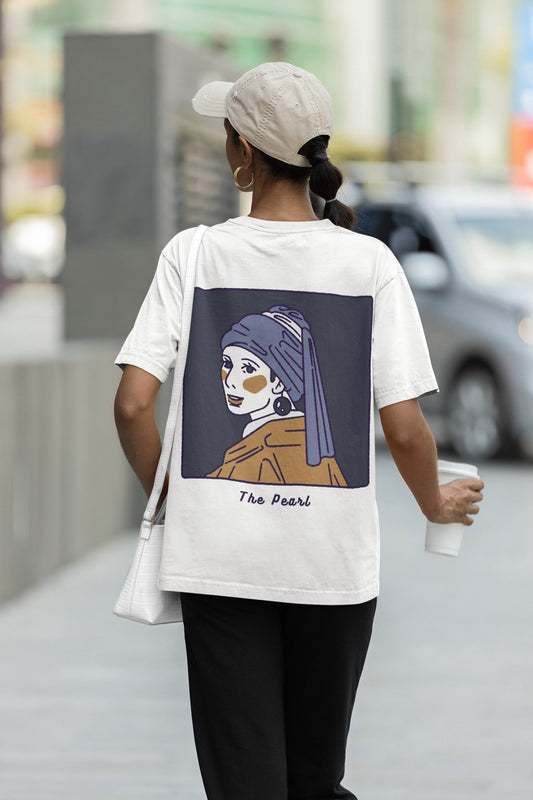 Oversized Hoodie - The Girl With A Pearl Earrings T-shirt