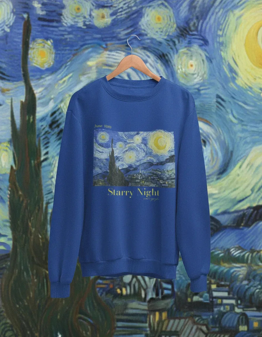 Starry Night Crewneck - Van Gogh - Image 3