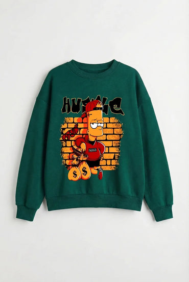 Respect The Hustle Anime Crewneck