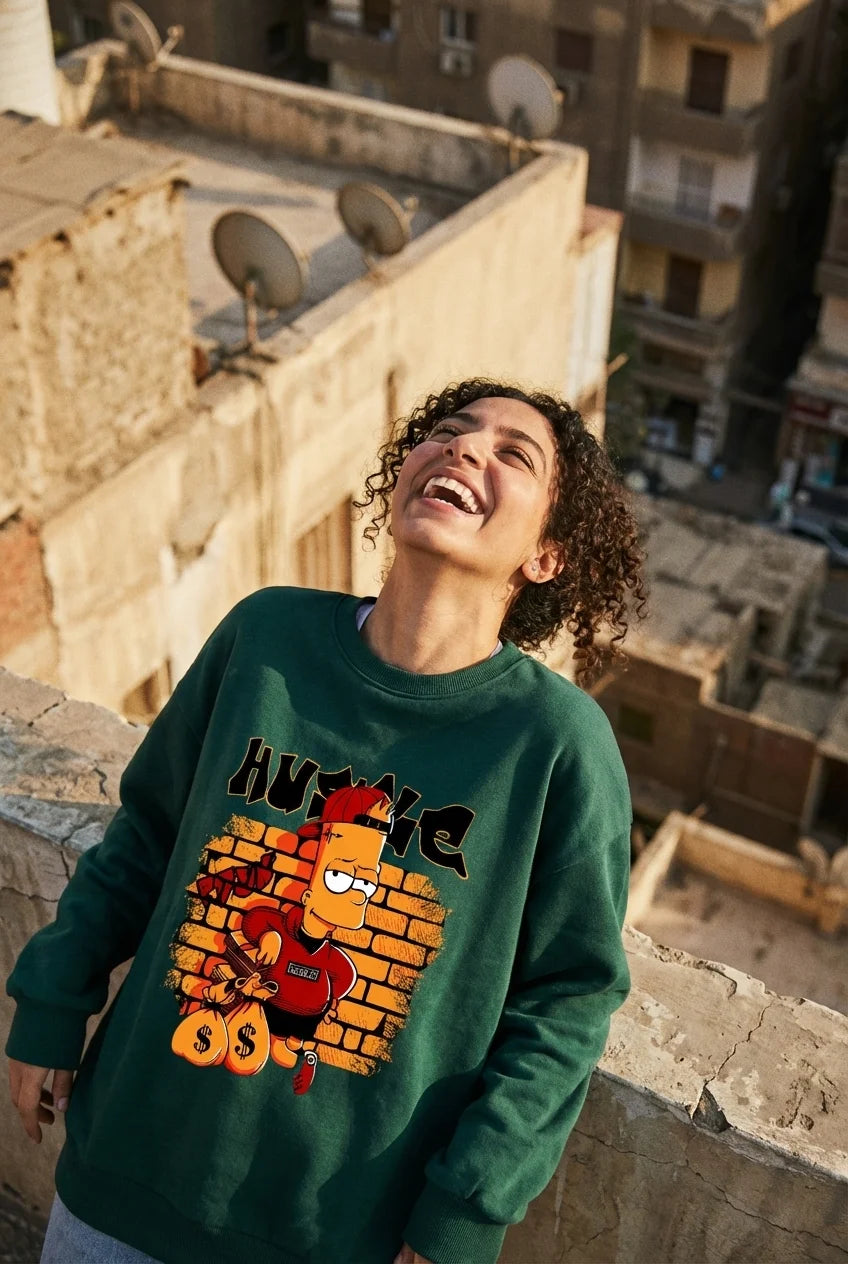 Respect The Hustle Anime Crewneck