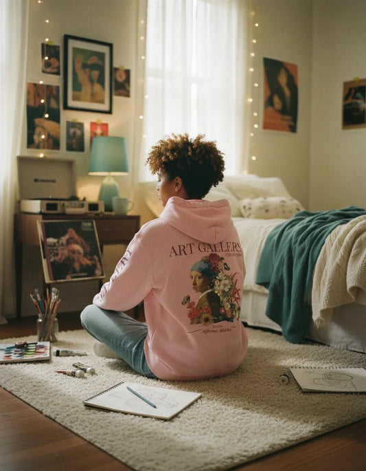 Girl with Pearl Earring Hoodie - Image 4