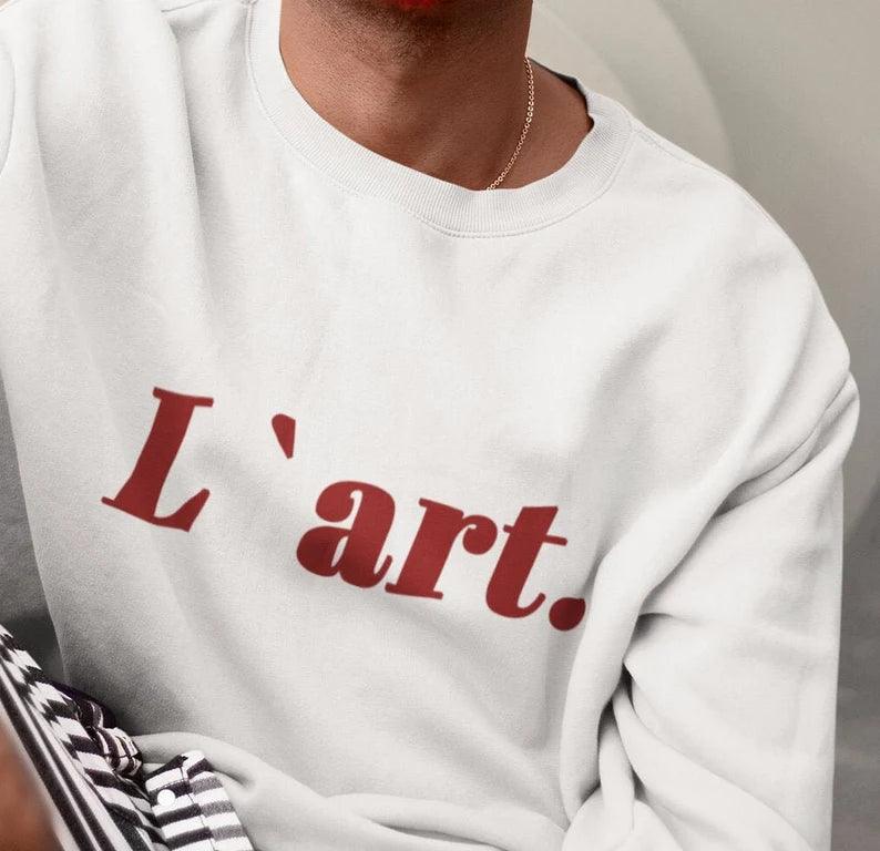 بلوزة من القطن المختلط من L'art Crewneck