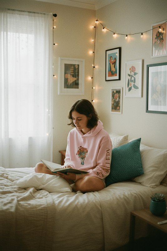 Red Poppies Vase Hoodie - Image 1