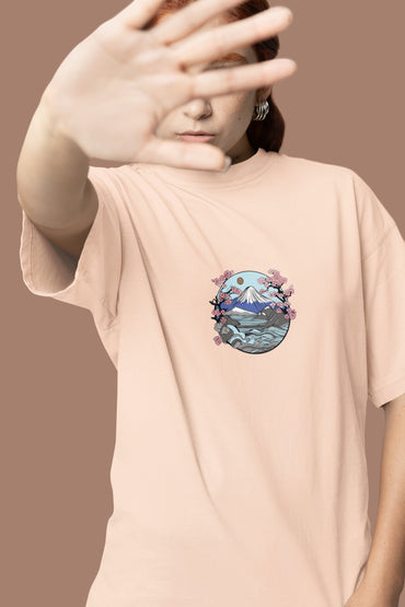 Oversized Hoodie - Japanese Cherry Blossoms T-Shirt