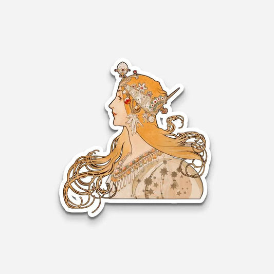 Alphonse Mucha Zodiac Sticker - Sticker | My Turtle