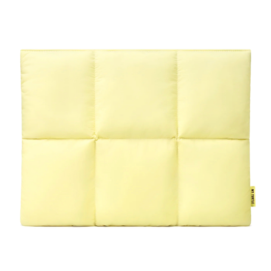 Butter Yellow Macbook Puffy Laptop Sleeve - Puffy Laptop Sleeve | My Turtle
