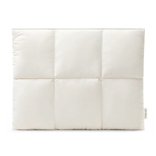 Cloud White Macbook Puffy Laptop Sleeve - Puffy Laptop Sleeve | My Turtle