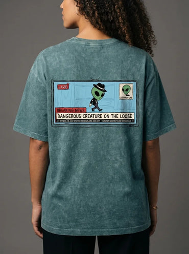 Dangrousss Alien T-shirt - Oversized T-Shirt | My Turtle