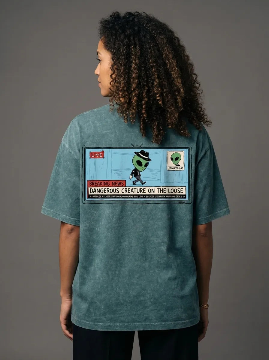 Dangrousss Alien T-shirt - Oversized T-Shirt | My Turtle