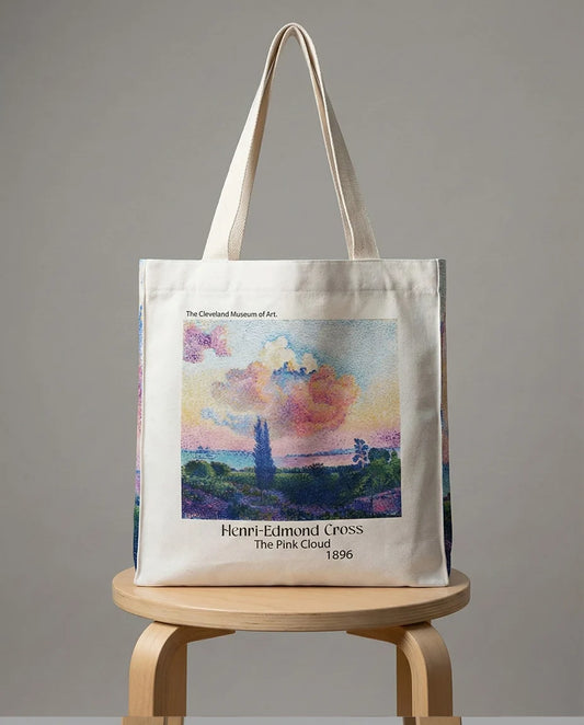 Henri-Edmond Cross The Pink Cloud- Tote Bag - Artsy Tote Bag | My Turtle