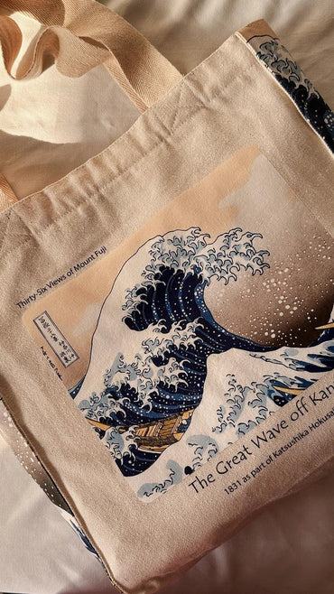 Hokusai The Great Wave - Tote Bag - Artsy Tote Bag | My Turtle