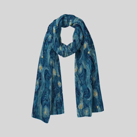 Iridescent Irises Scarf - Chiffon Scarf | My Turtle