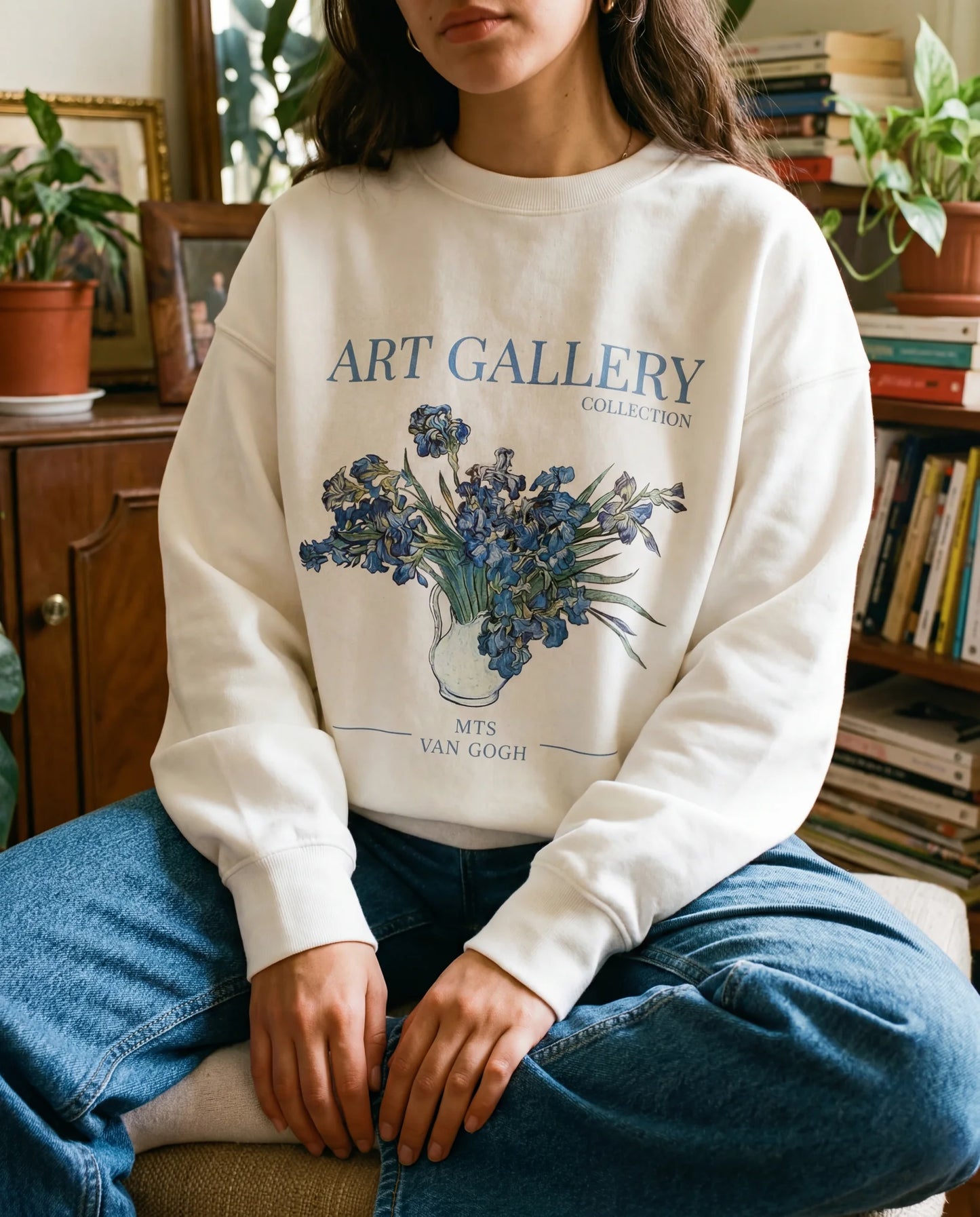 Irises Crewneck - Van Gogh - Sweatshirt | My Turtle