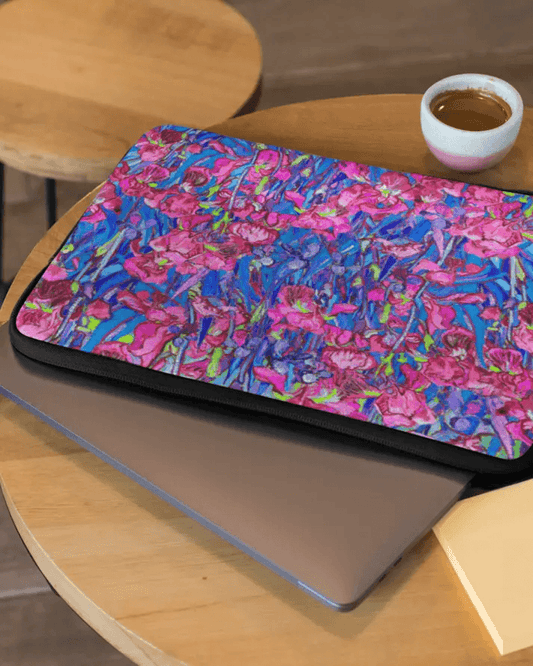 Irises Laptop Sleeve With Strap - Laptop Sleeve | My Turtle