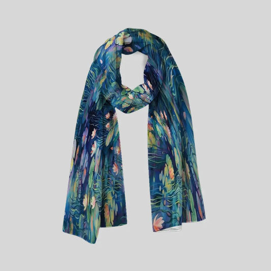 Jardin Monet Scarf - Chiffon Scarf | My Turtle