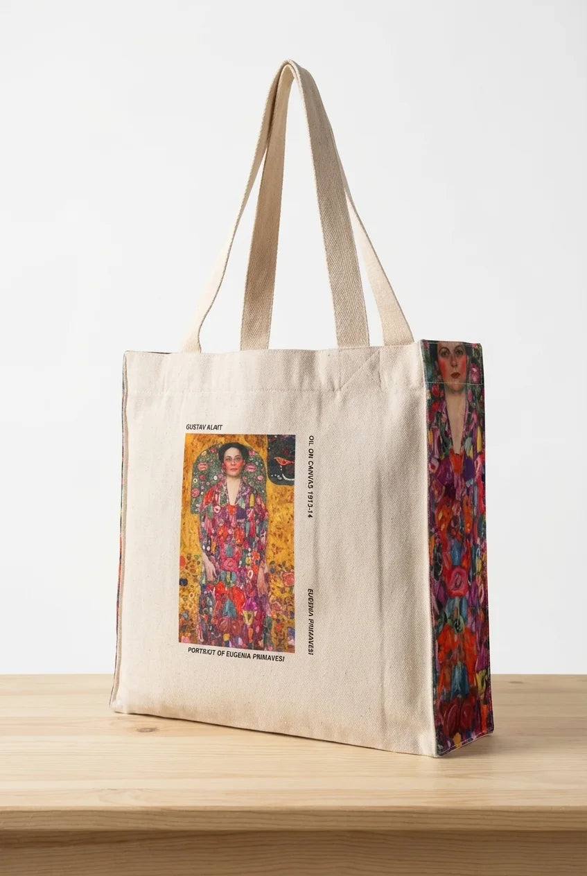 Klimt's Portrait of Eugenia Primavesi Tote Bag - Limited Edition Tote | My Turtle