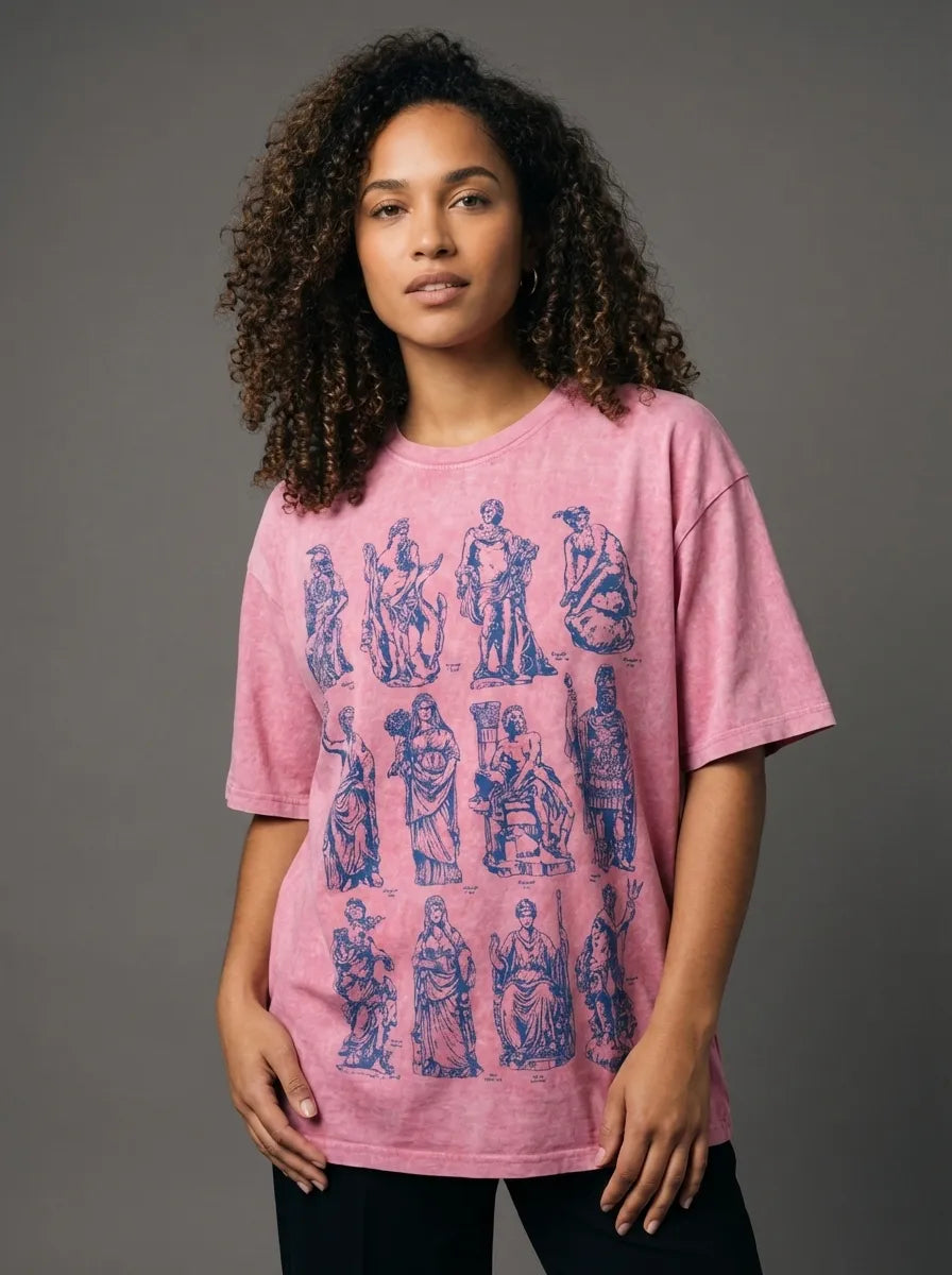 Olympus Grid T-Shirt - Oversized T-Shirt | My Turtle