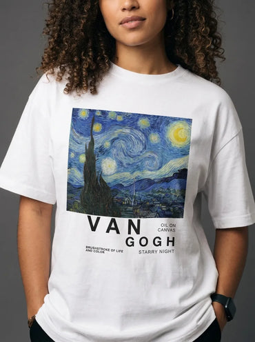 Starry Night T-Shirt - Oversized T-Shirt | My Turtle