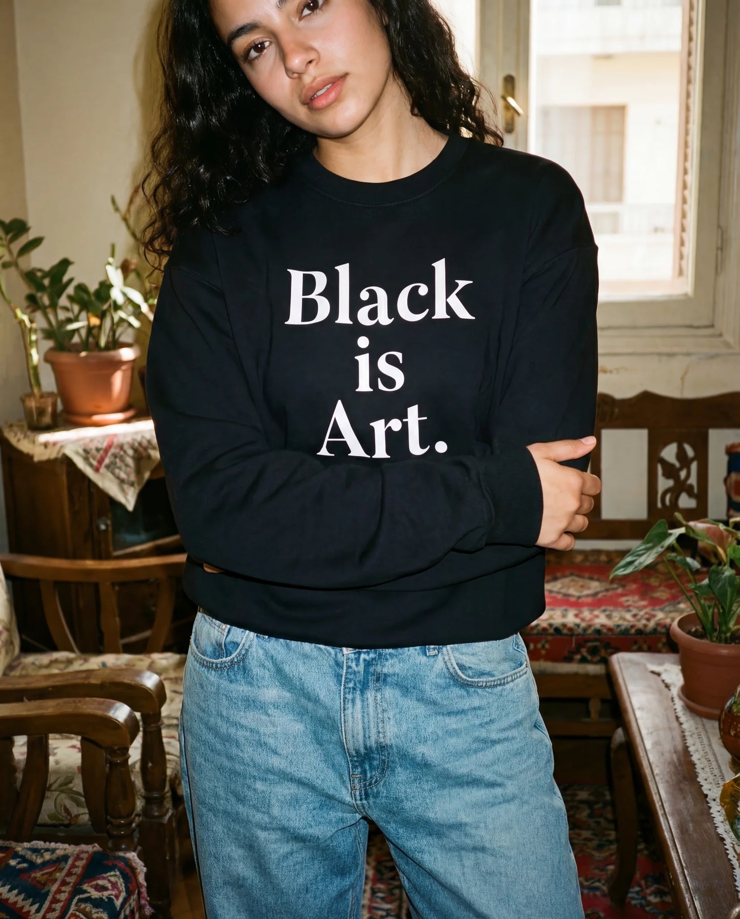 Art is Black Crewneck - Sweatshirt | My Turtle