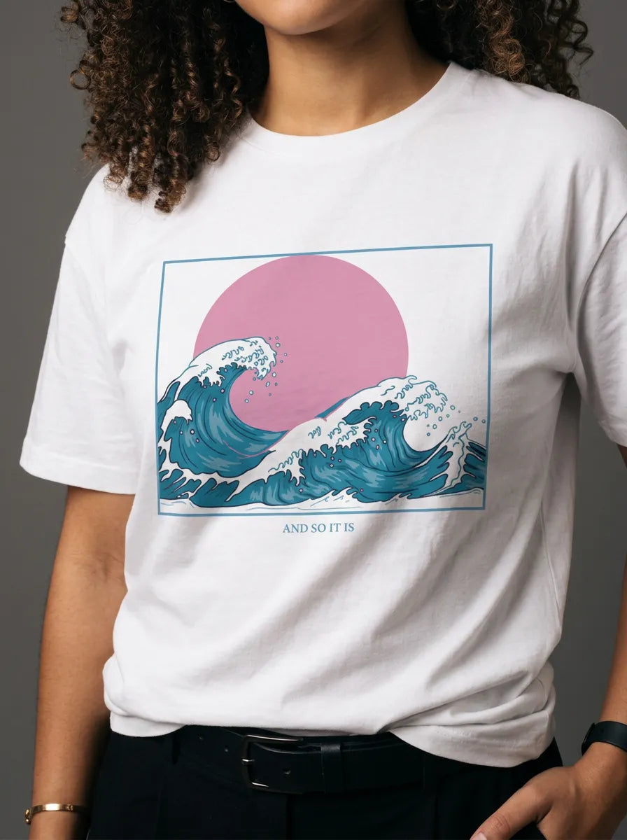 The Great Wave T-Shirt - Oversized T-Shirt | My Turtle
