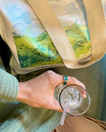 Van Gogh Green Wheat Field - Tote Bag - Artsy Tote Bag | My Turtle