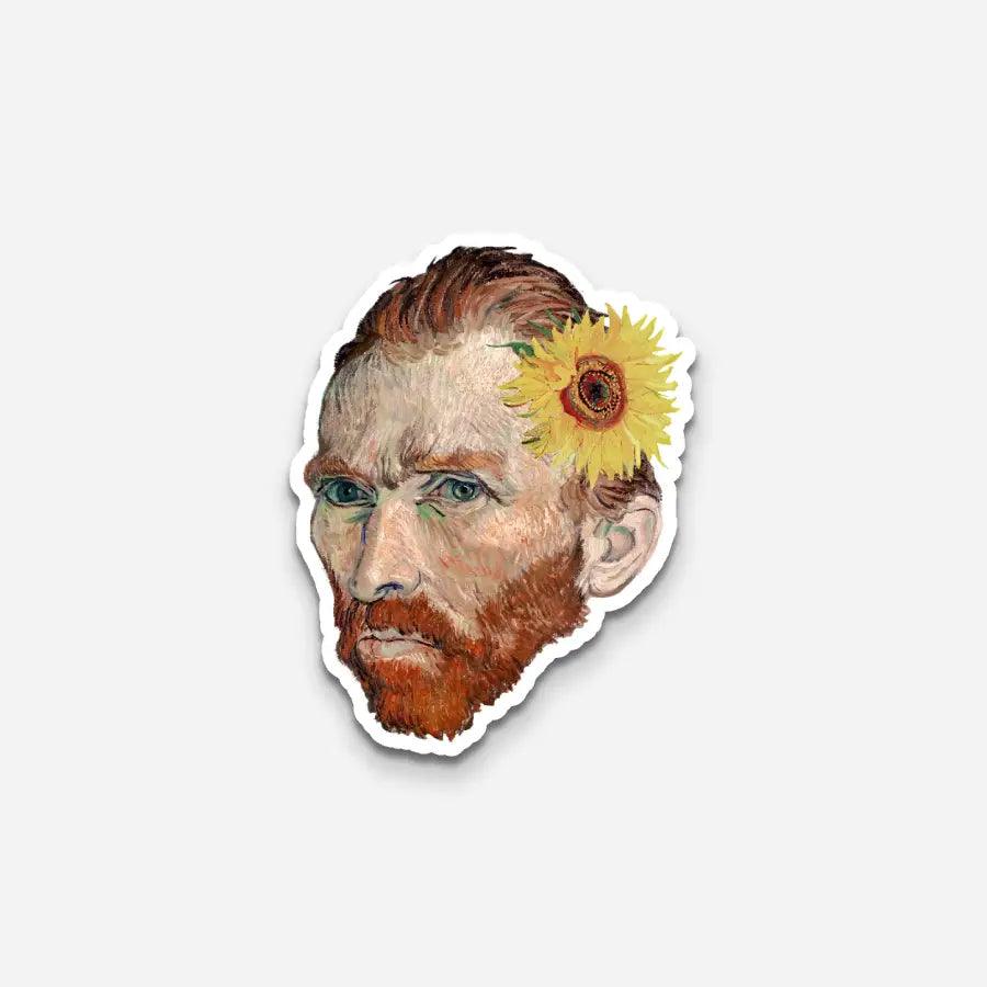 Van Gogh Self Portrait 2 Sticker - Sticker | My Turtle