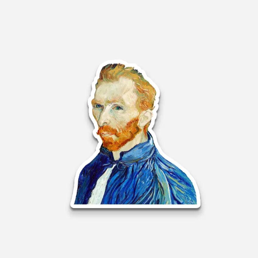 Van Gogh self Portrait 3 Sticker - Sticker | My Turtle