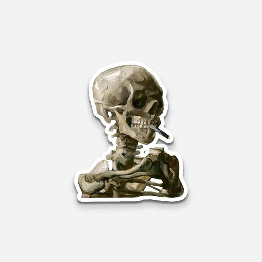 Van Gogh Skeleton Sticker - Sticker | My Turtle