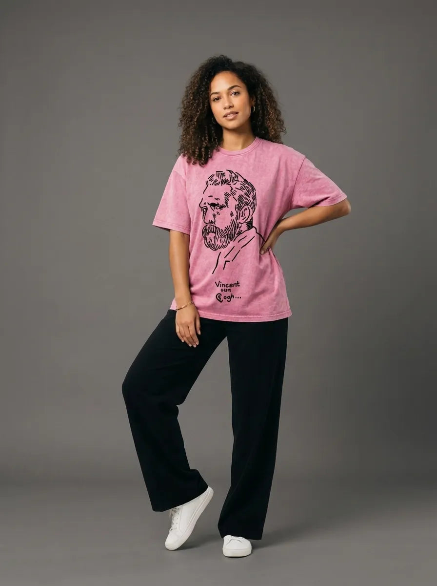 Van Gogh Sketch T-Shirt - Oversized T-Shirt | My Turtle
