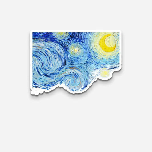 Van Gogh Starrt Night Sky Sticker - Sticker | My Turtle