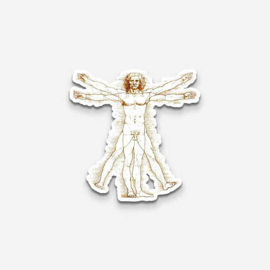Vitruvian Man Sticker - Sticker | My Turtle