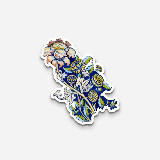 William Morris Flowers Sticker - Sticker | My Turtle