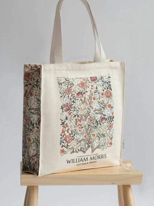 William Morris Red Rose - Tote Bag - Artsy Tote Bag | My Turtle
