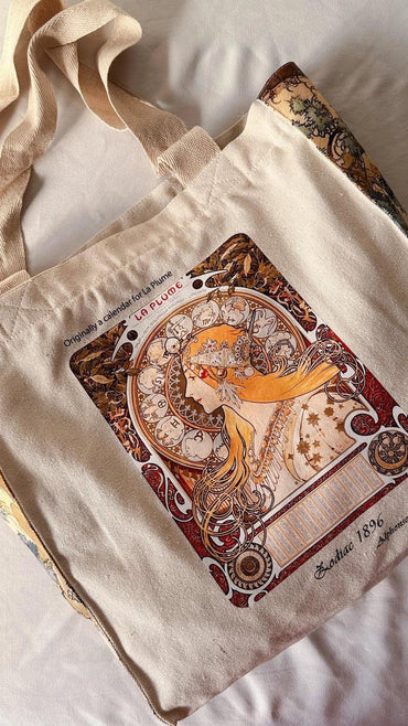 Zodiac Alphonse Mucha - Tote Bag - Artsy Tote Bag | My Turtle