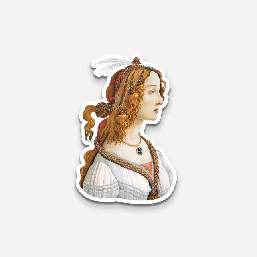 Young Woman Sticker