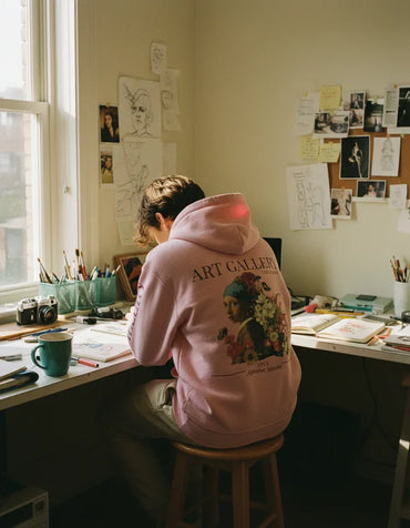 Girl with Pearl Earring Hoodie - Image 5