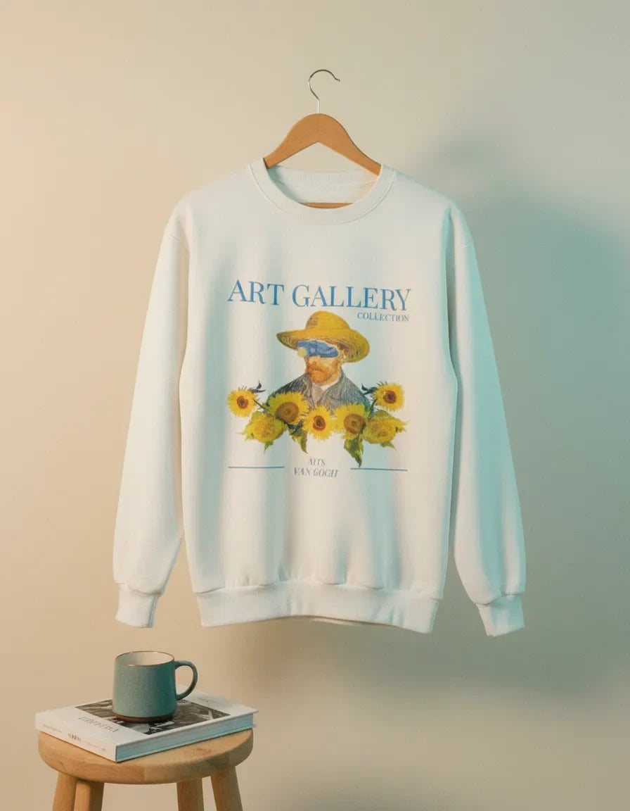 Van Gogh Sunflower Crewneck - Image 2
