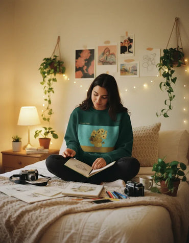 Sunflower 1888 Crewneck - Van Gogh - Image 2