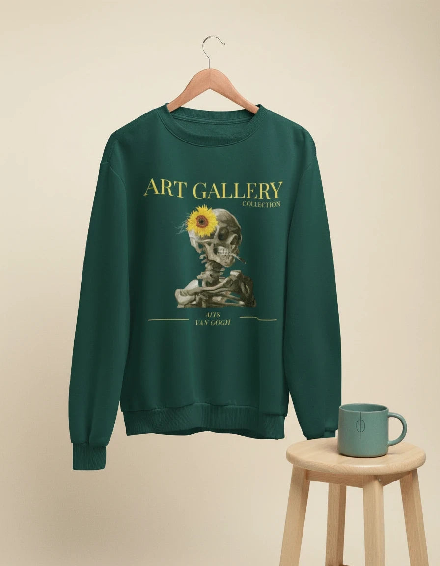 Skeleton Crewneck - Van Gogh - Image 1