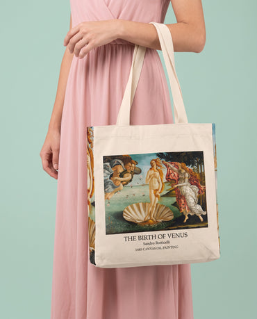 sandro-botticelli-the-birth-of-venus-tote-bag On body