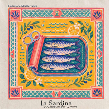 La Sardina print close-up on canvas | My Turtle
