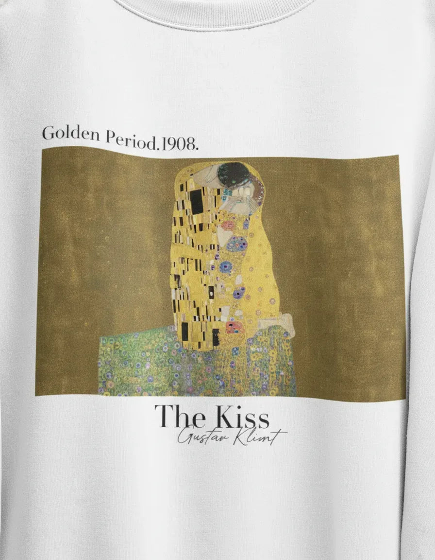 The Kiss Painting Crewneck - Gustav Klimt - Image 1